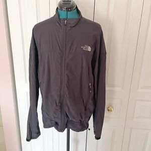 The Northface Apex Flight Series Logo Full Zip Mock Neck Lightweight Jacket